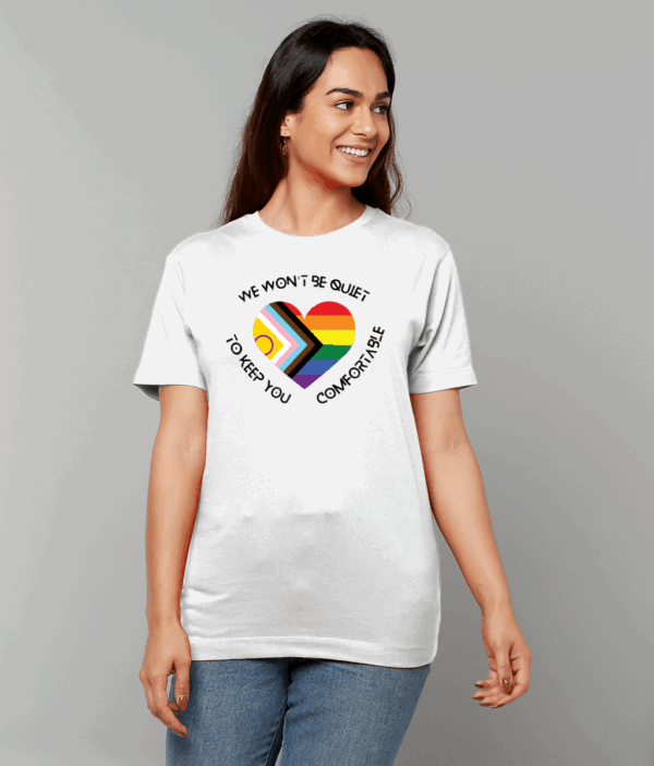Gildan Heavy Cotton T-Shirt We wont be quiet WHITE